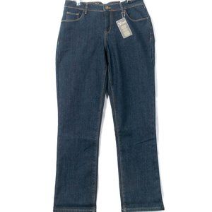 NWT Natural Reflections Flannel Lined Buffalo Plaid Jeans Size 10